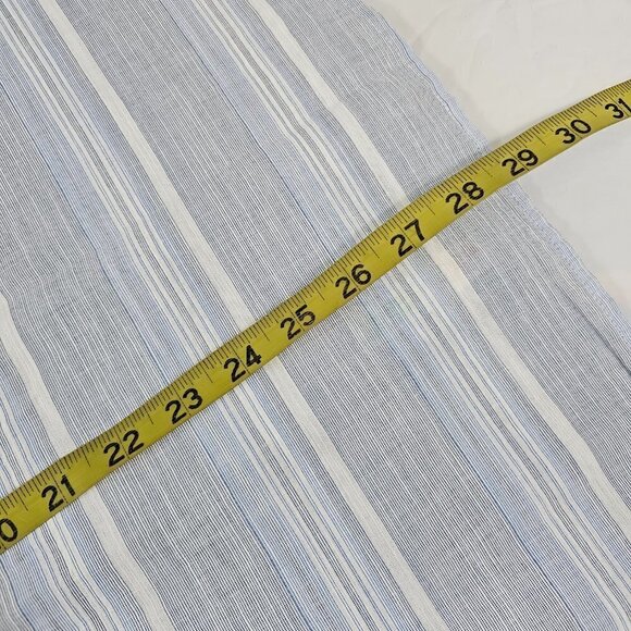 Seaplane Men’s Blue Stripe Button Down Short Sleeve Shirt - Size Large NWT - Picture 8 of 16